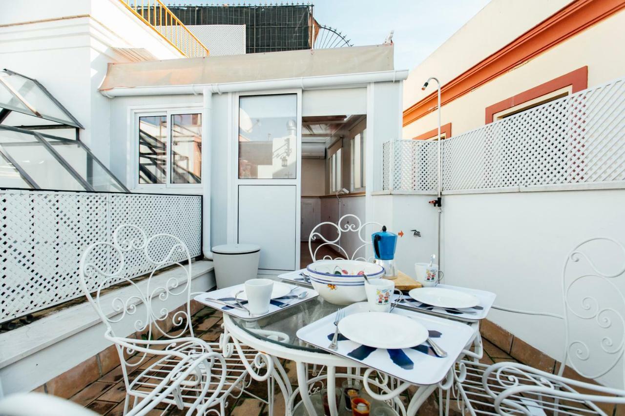 Bright Duplex W/ Terrace Apartamento Sevilha Exterior foto